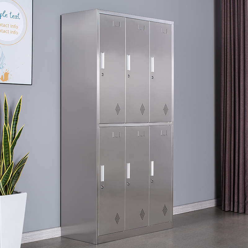 奇冠 QG-GZY-G130 不锈钢六门更衣柜 1800*900*420mm按(张)销售 奇冠 QG-GZY-G130 不锈钢六门更衣柜 1800*900*420mm按(张)销售