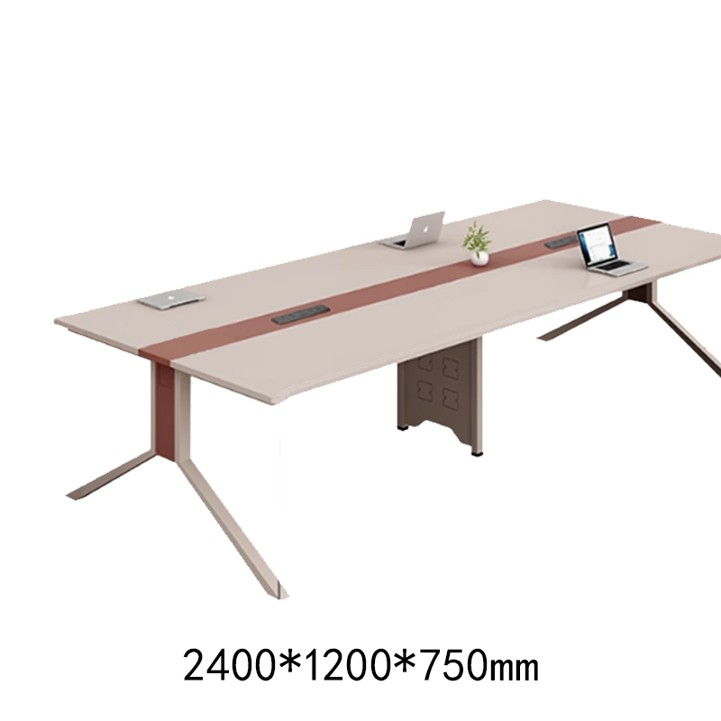 奇冠 2.4米会议桌-1 2400*1200*750mm  利休白茶按（张）销售