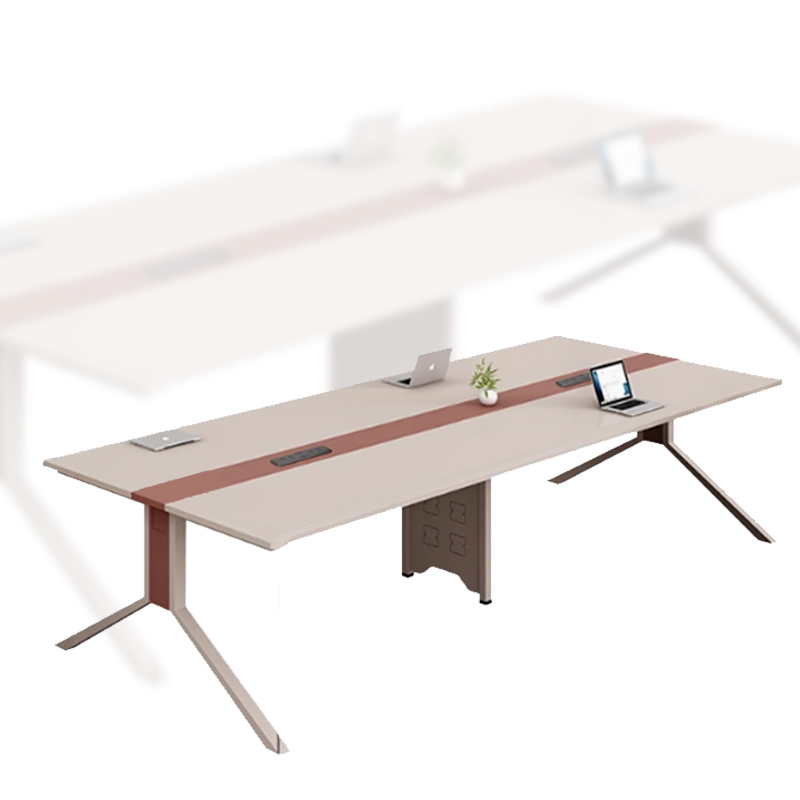 奇冠 2.4米会议桌-1 2400*1200*750mm  利休白茶按（张）销售