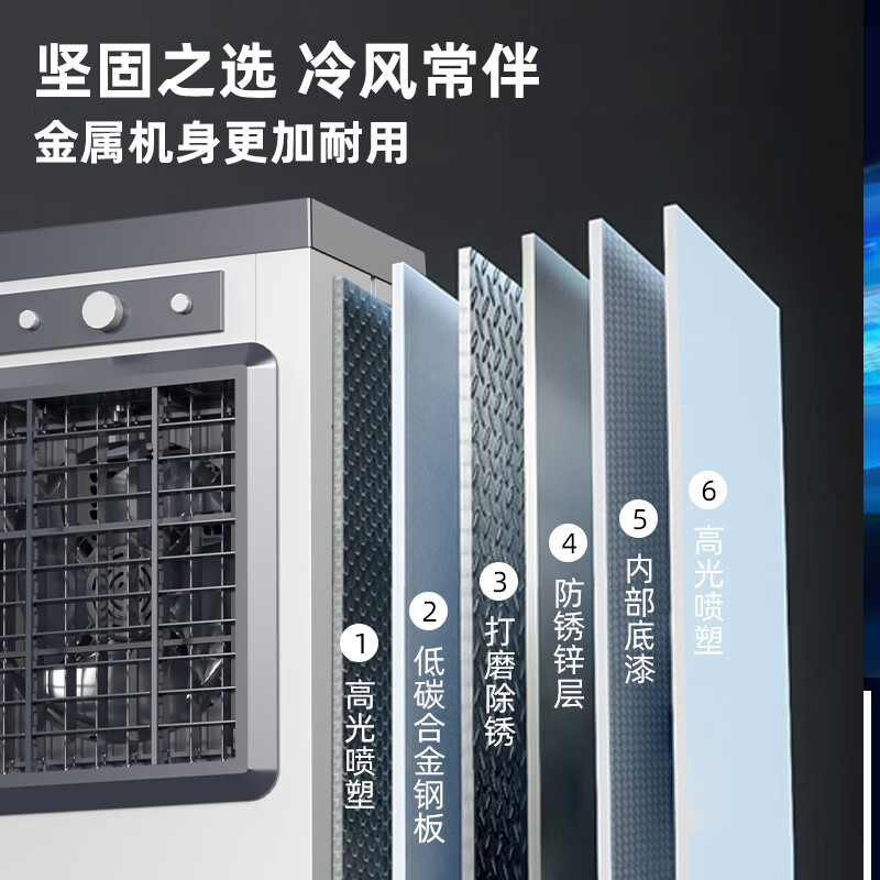 扬子 工业冷风机 1.4米高  强力制冷水冷移动蒸发式制冷风扇单冷风机按台销售