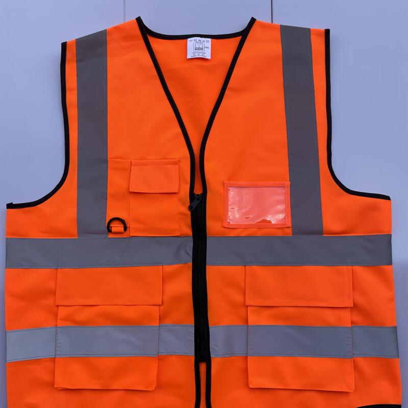 欧思卓 OSZ-FB-05 多口袋款反光背心  橘色 120g针织布 XL按（件）销售