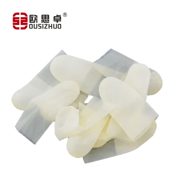 欧思卓 OSZ-ZT-CT02 乳胶切口手指套  透明 指头磨砂防滑 350g/包按（包）销售