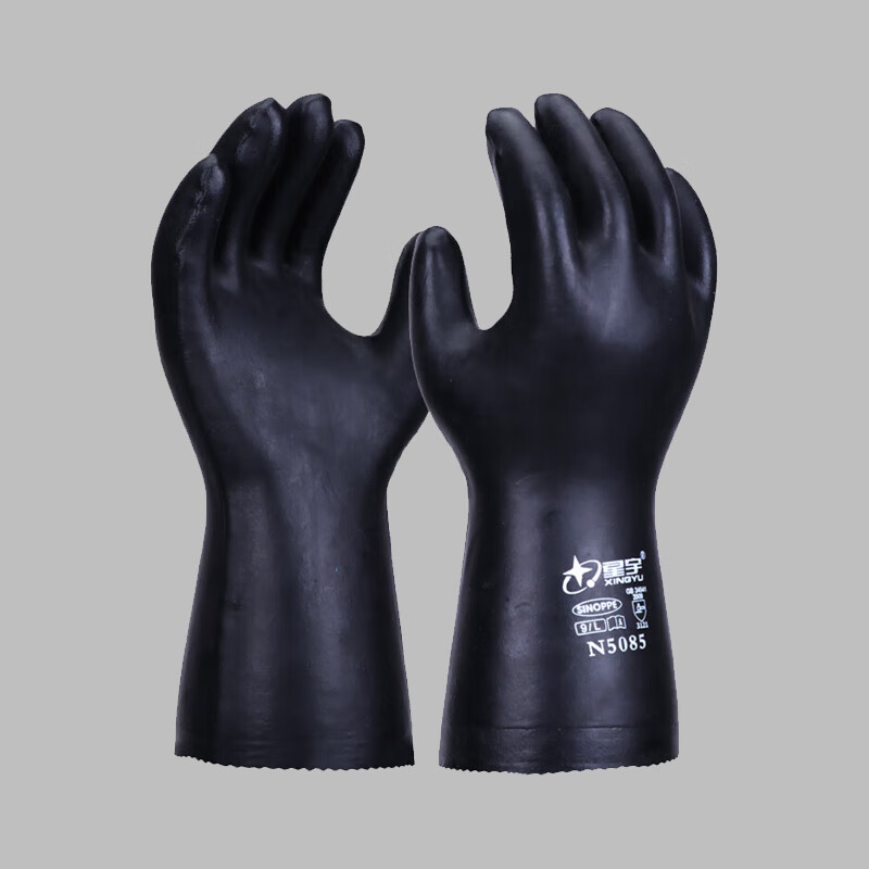 星宇 N5085 防化手套  氯丁防化 L/XL 黑 1副/袋按（副）销售