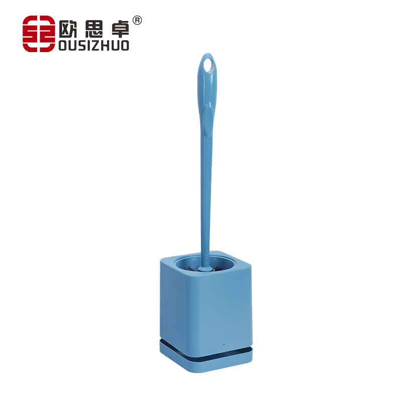 欧思卓 OAS-P01 带底座套装马桶刷  PP 蓝色按（个）销售