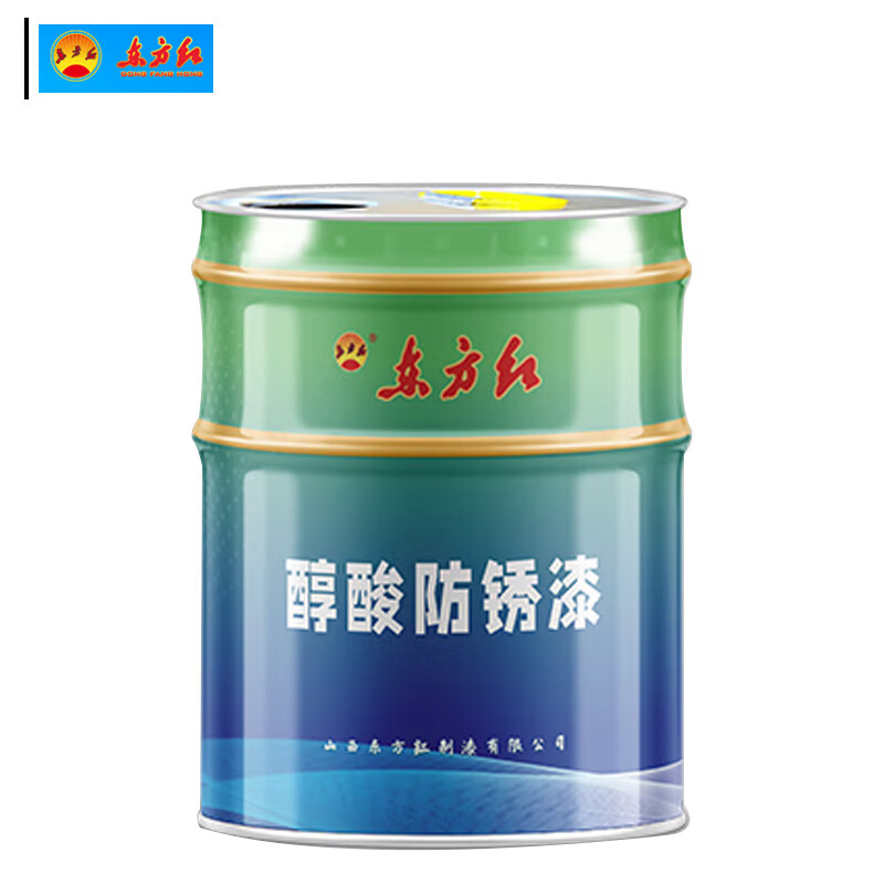 东方红 醇酸防锈漆 16kg/桶  冰灰按（桶）销售