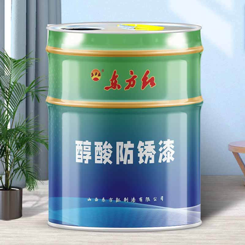 东方红 醇酸防锈漆 16kg/桶  冰灰按（桶）销售