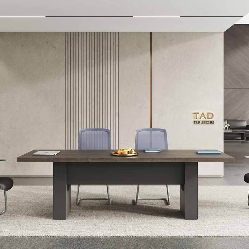 奇冠 QG-TAD-MTC-2411 板式会议桌 2400W*1100D*750Hmm 乌金胡桃+深铁灰按(张)销售 奇冠 QG-TAD-MTC-2411 板式会议桌 2400W*1100D*750Hmm 乌金胡桃+深铁灰按(张)销售
