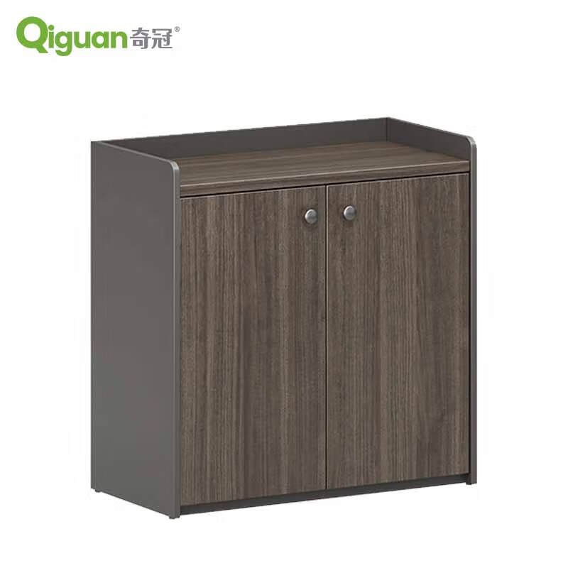 奇冠 QG-TAD-CAV-0808D 板式茶水柜  800W*400D*805Hmm 乌金胡桃+深铁灰按（张）销售