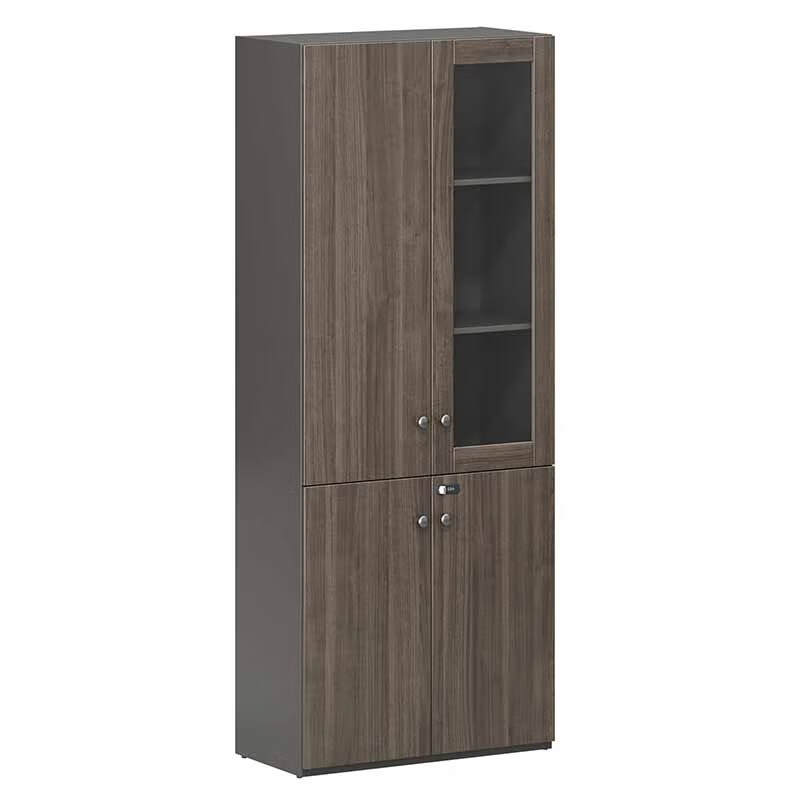 奇冠 QG-TAD-CAQ-0820D 板式文件柜书柜 800W*400D*2000Hmm 乌金胡桃+深铁灰按(张)销售 奇冠 QG-TAD-CAQ-0820D 板式文件柜书柜 800W*400D*2000Hmm 乌金胡桃+深铁灰按(张)销售