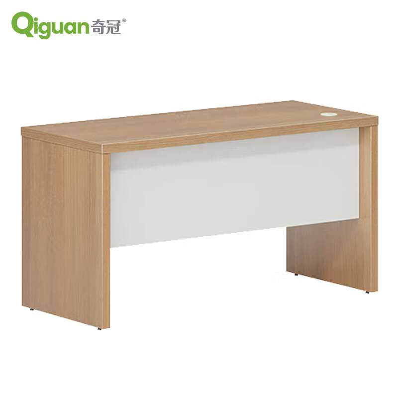 奇冠 QG-TAD-DED-1206D 板式行政桌办公桌  1200W*600D*750Hmm 艾德樱桃+进口暖白按（张）销售