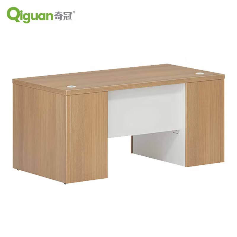 奇冠 QG-TAD-DEB-1608D 板式行政桌办公桌  1600W*800D*750Hmm 艾德樱桃+进口暖白按（张）销售
