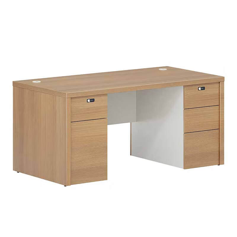 奇冠 QG-TAD-DEB-1608D 板式行政桌办公桌  1600W*800D*750Hmm 艾德樱桃+进口暖白按（张）销售