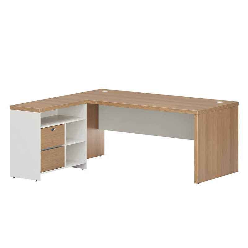 奇冠 QG-TAD-DEA-1616D 板式行政桌办公桌  1600W*1600D*750Hmm 艾德樱桃+进口暖白按（张）销售