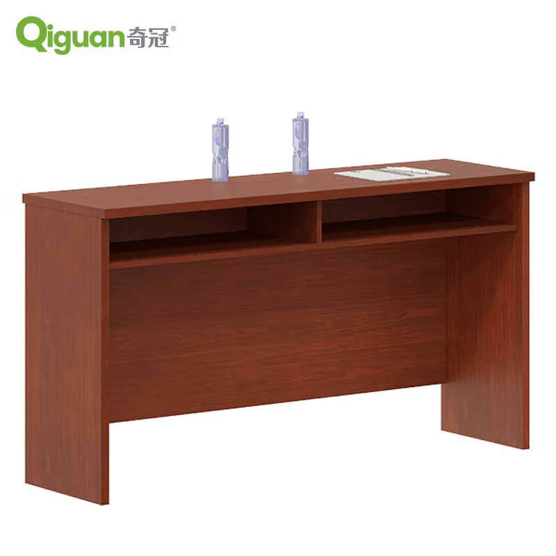 奇冠 QG-FP-1612 油漆条桌办公桌  1200W*400D*760Hmm 胡桃色按（张）销售