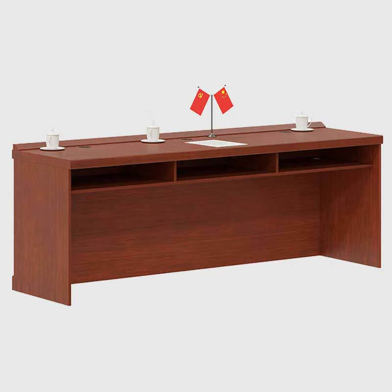 奇冠 QG-FP-33 三人位主席台条桌 油漆 2100W*600D*760Hmm 胡桃色按(张)销售 奇冠 QG-FP-33 三人位主席台条桌 油漆 2100W*600D*760Hmm 胡桃色按(张)销售