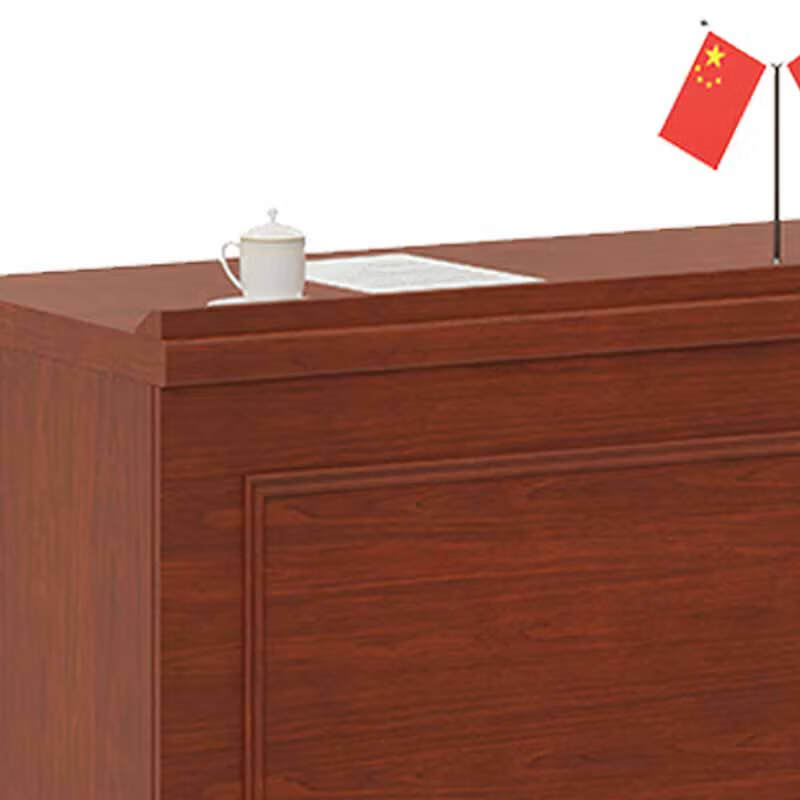 奇冠 QG-FP-32 二人位主席台条桌  油漆 1400W*600D*760Hmm 胡桃色按（张）销售