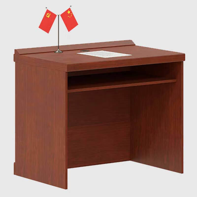 奇冠 QG-FP-31 单人位主席台条桌  油漆 900W*600D*760Hmm 胡桃色按（张）销售