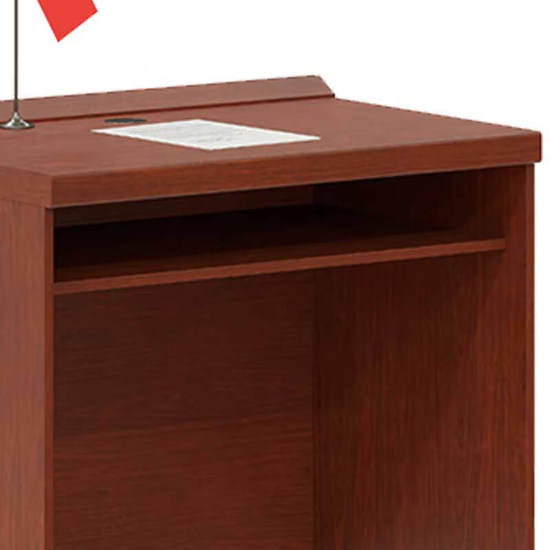 奇冠 QG-FP-31 单人位主席台条桌  油漆 900W*600D*760Hmm 胡桃色按（张）销售