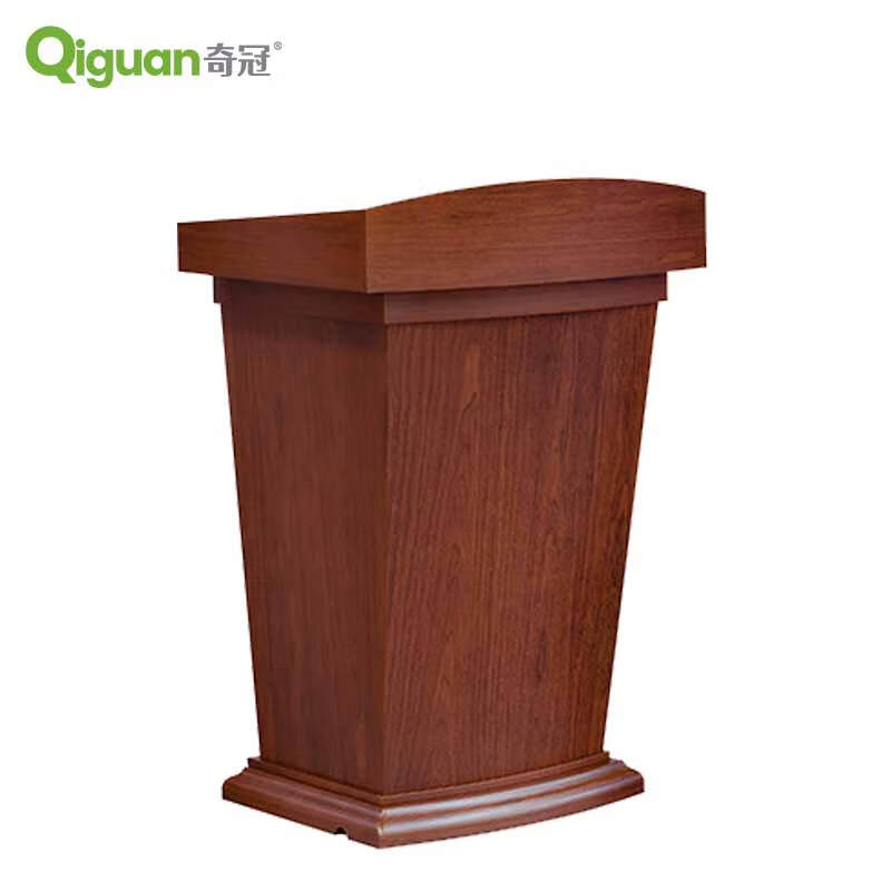 奇冠 QG-HP-183 油漆演讲台  800W*600D*1150Hmm 胡桃色按（张）销售