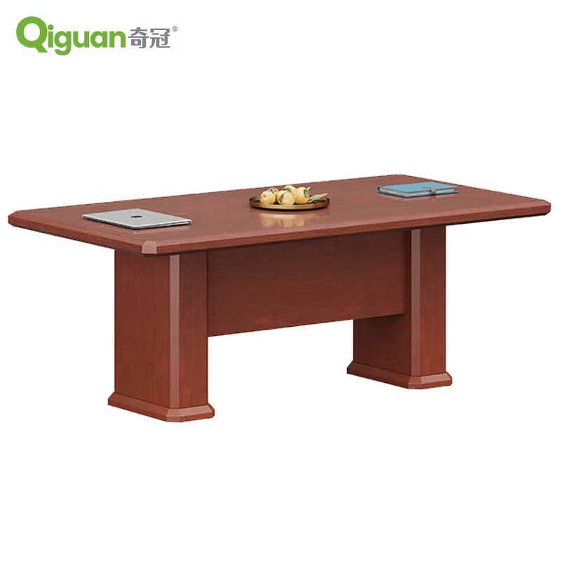 奇冠 QG-FP0620 油漆会议桌  2000W*1050D*760Hmm 胡桃色按（张）销售
