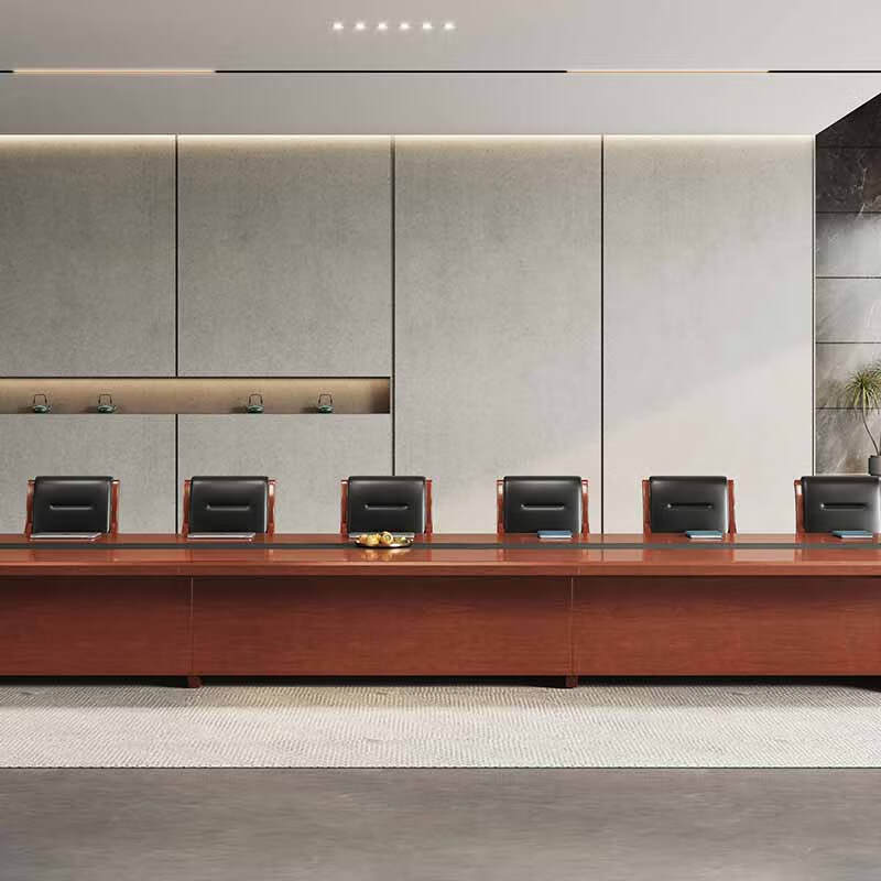 奇冠 QG-FP0680 油漆会议桌  8000W*2000D*760Hmm 胡桃色按（张）销售