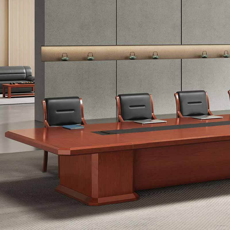 奇冠 QG-FP0680 油漆会议桌  8000W*2000D*760Hmm 胡桃色按（张）销售