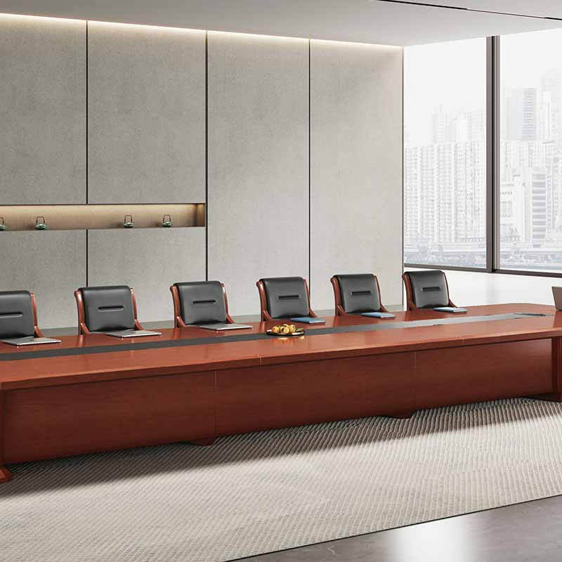 奇冠 QG-FP0680 油漆会议桌  8000W*2000D*760Hmm 胡桃色按（张）销售