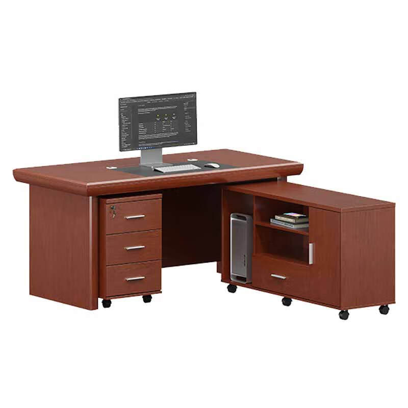 奇冠 QG-H2Y181 油漆中班台办公桌 1800W*900D*760Hmm 胡桃色按（张）销售