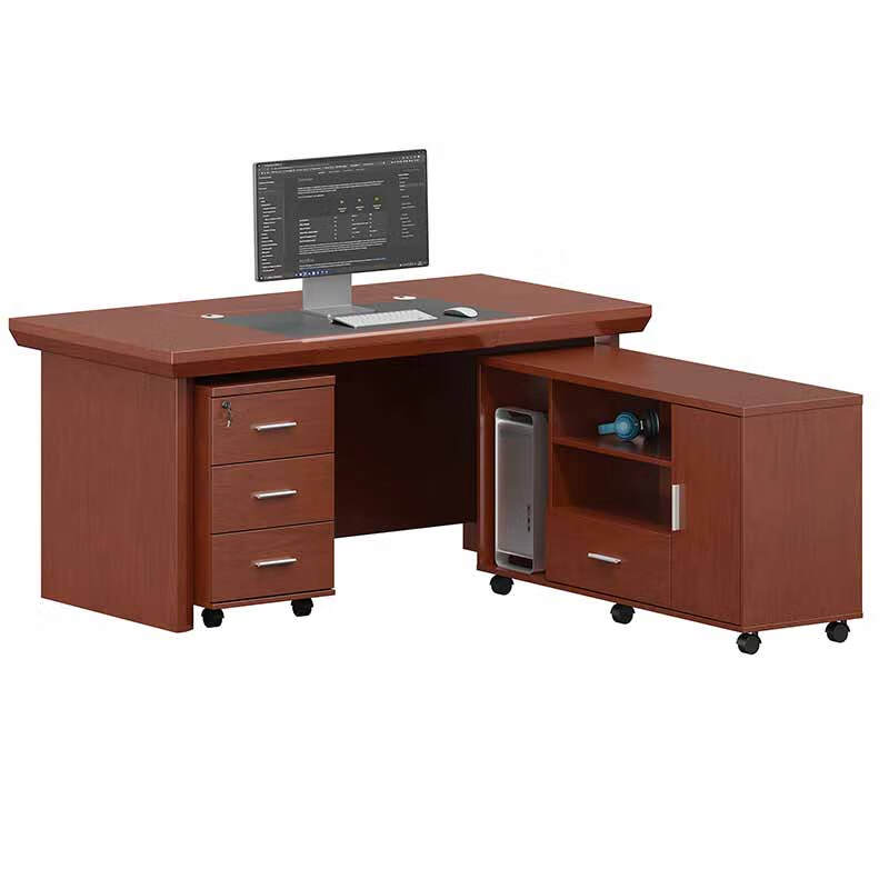 奇冠 QG-F2C161 油漆中班台办公桌  1600*800*760Hmm 胡桃色按（张）销售