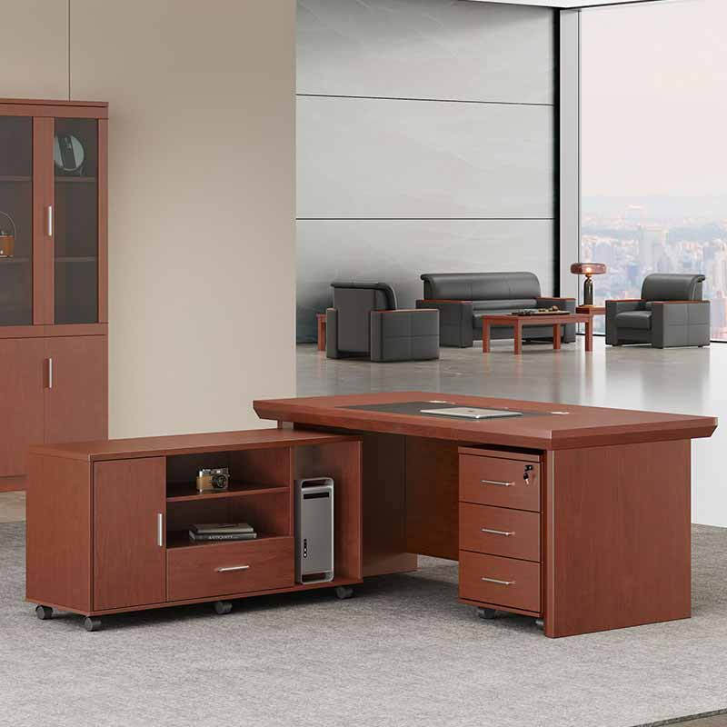 奇冠 QG-F2C161 油漆中班台办公桌  1600*800*760Hmm 胡桃色按（张）销售