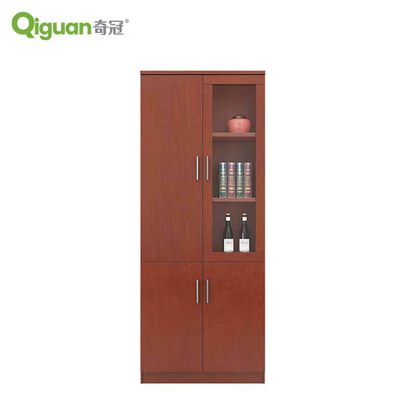 奇冠 QG-FMY102 油漆两门文件柜  (左) 800W*400D*2000Hmm 胡桃色按（张）销售