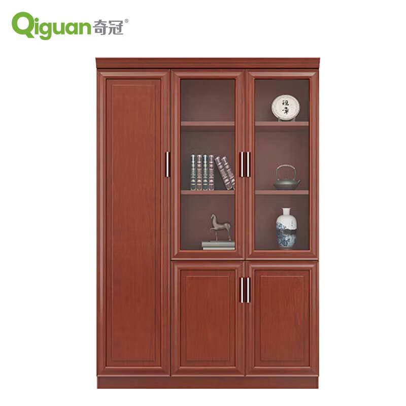 奇冠 QG-FMK103 油漆文件柜  (左) 1350W*445D*2000Hmm 胡桃色按（张）销售