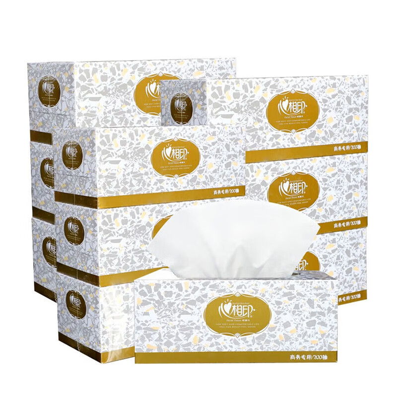 心相印 D200 茶语系列硬盒纸抽 200抽/盒 3盒/包按(包)销售 心相印 D200 茶语系列硬盒纸抽 200抽/盒 3盒/包按(包)销售