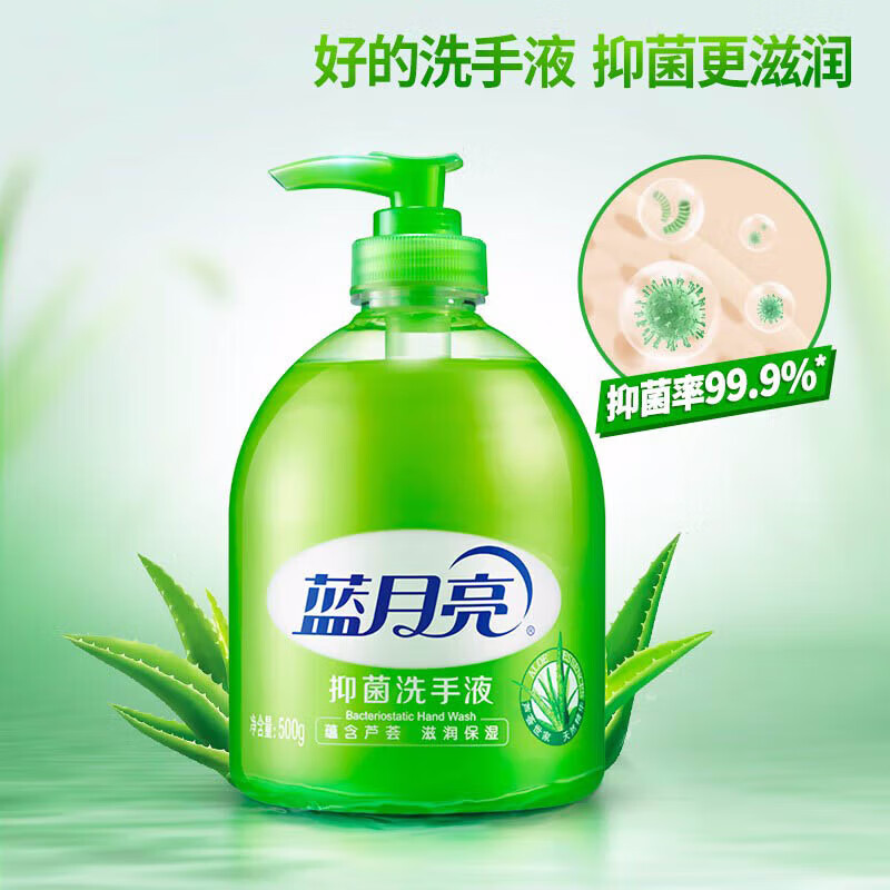 蓝月亮 芦荟抑菌洗手液 500g按(瓶)销售 蓝月亮 芦荟抑菌洗手液 500g按(瓶)销售