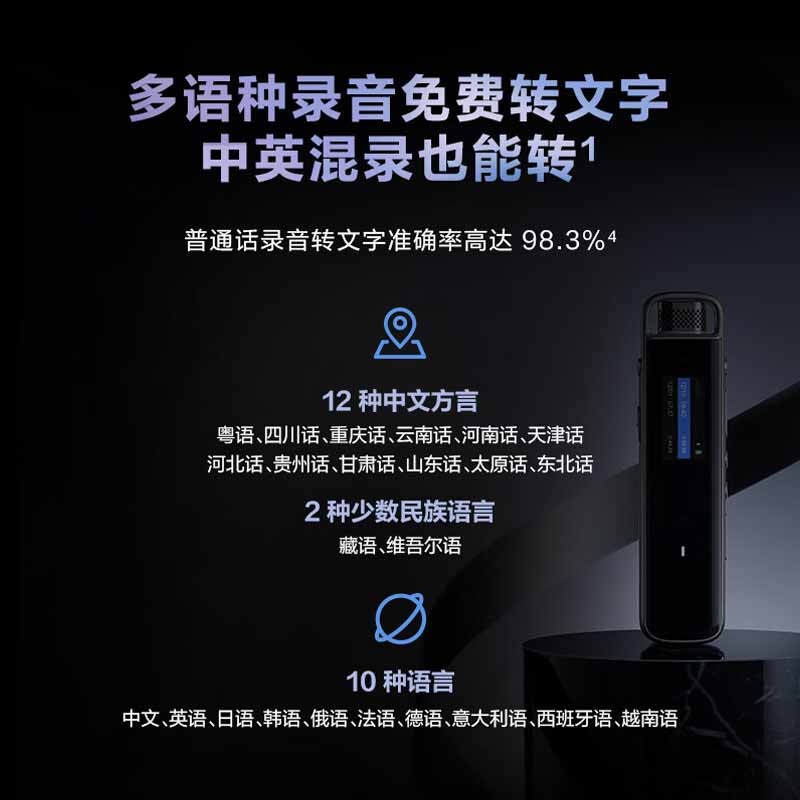 科大讯飞 H1 Pro 智能录音笔  32G按台销售 科大讯飞 H1 Pro 智能录音笔  32G按台销售