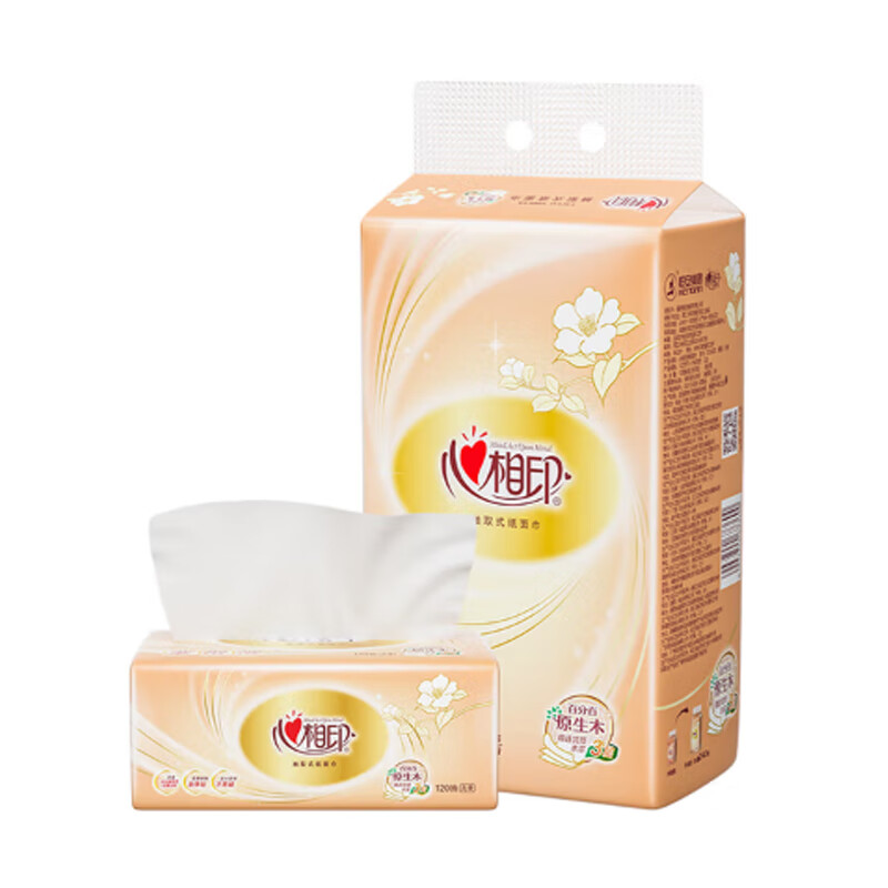 心相印 DT24200 无香软抽纸  120抽/包 4包/提 20提/箱按（箱）销售