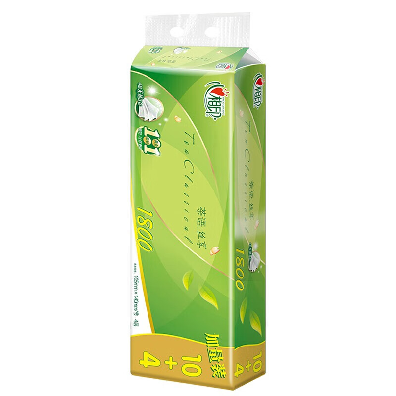 心相印 LR1112 无芯卷纸  茶语丝享系列105*140mm 4层 129g/卷 14卷/提按（提）销售