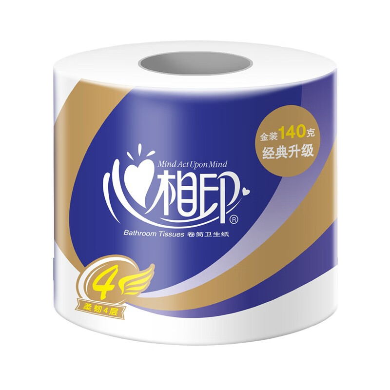 心相印 BT910 经典有芯无香卷纸 105*140mm 140g 4层 27卷/箱按(箱)销售 心相印 BT910 经典有芯无香卷纸 105*140mm 140g 4层 27卷/箱按(箱)销售