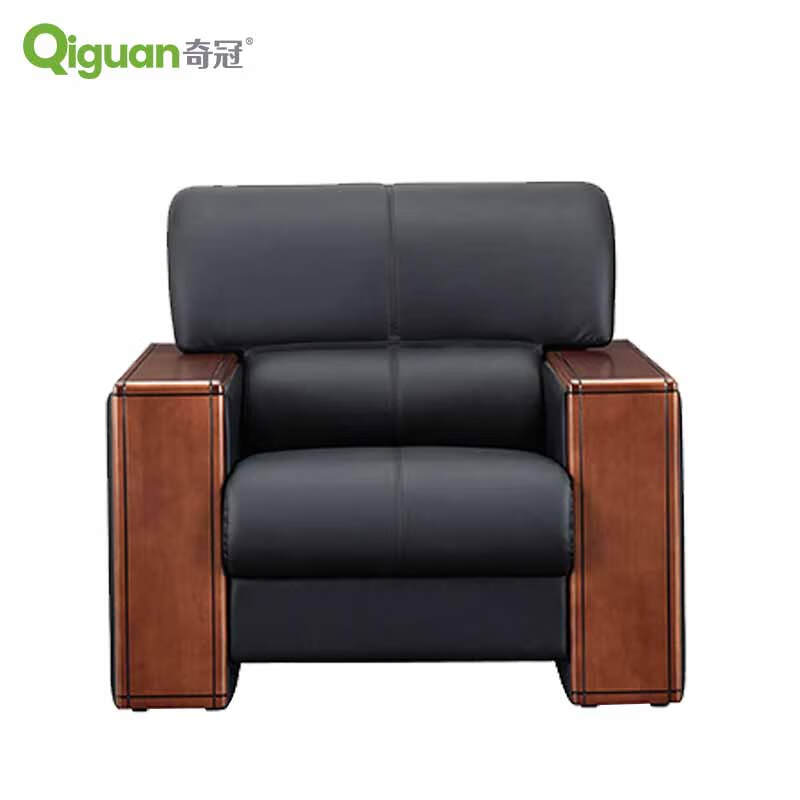 奇冠 QG-ST1-0206 单人位沙发  950W*900D*850Hmm 黑色西皮按（张）销售
