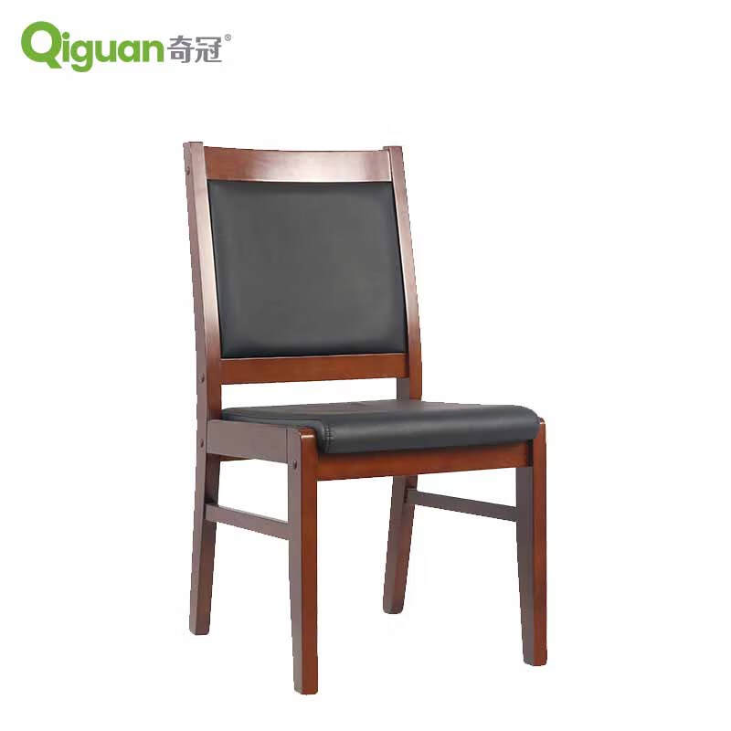 奇冠 QG-C1376 办公椅  油漆会议椅 黑色西皮按（把）销售