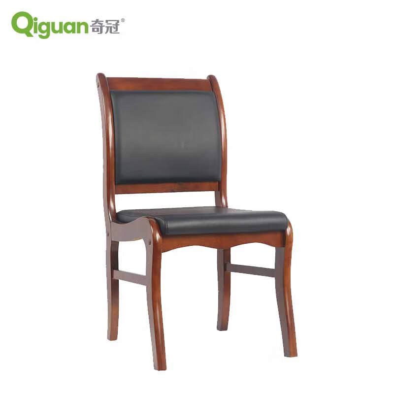 奇冠 QG-C153 办公椅  油漆会议椅 黑色西皮按（把）销售