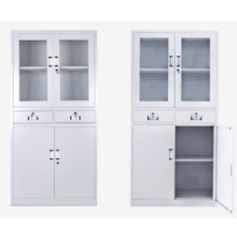 奇冠 书柜 1850*900*400mm 钢制中二斗文件柜 加厚 灰白按(张)销售 奇冠 书柜 1850*900*400mm 钢制中二斗文件柜 加厚 灰白按(张)销售