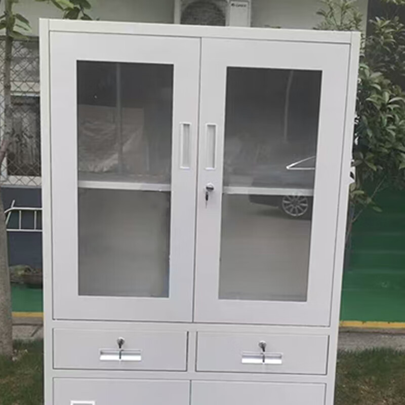 奇冠 书柜 1850*900*400mm 钢制中二斗文件柜 加厚 灰白按(张)销售 奇冠 书柜 1850*900*400mm 钢制中二斗文件柜 加厚 灰白按(张)销售