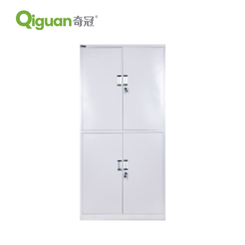奇冠 档案柜 1850*900*400mm 通双节文件柜  加厚 灰白按（张）销售