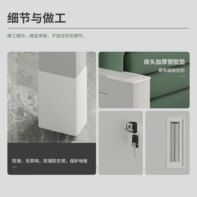 奇冠 钢制双层床宿舍床 2000*900*1800mm 灰白按(张)销售 奇冠 钢制双层床宿舍床 2000*900*1800mm 灰白按(张)销售