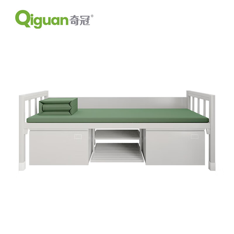 奇冠 钢制单层床宿舍床 2000*900*810mm  灰白按（张）销售