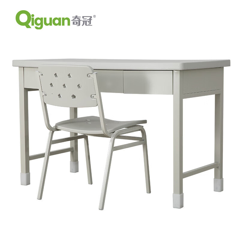 奇冠 钢制三抽学习桌 780*1200*600mm  灰白按（张）销售
