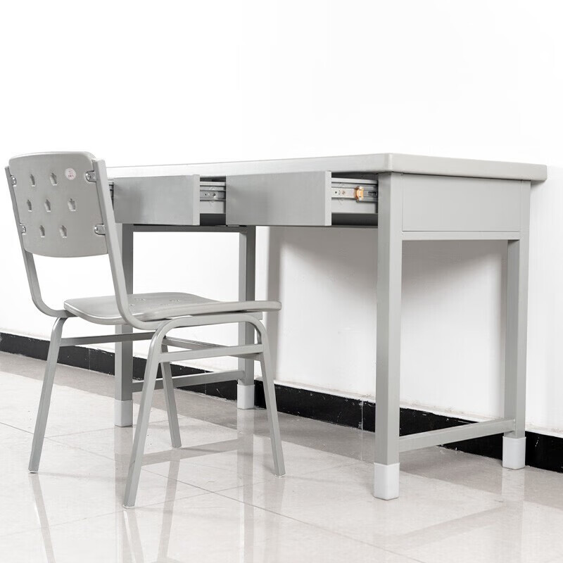 奇冠 钢制三抽学习桌 780*1200*600mm 灰白按(张)销售 奇冠 钢制三抽学习桌 780*1200*600mm 灰白按(张)销售