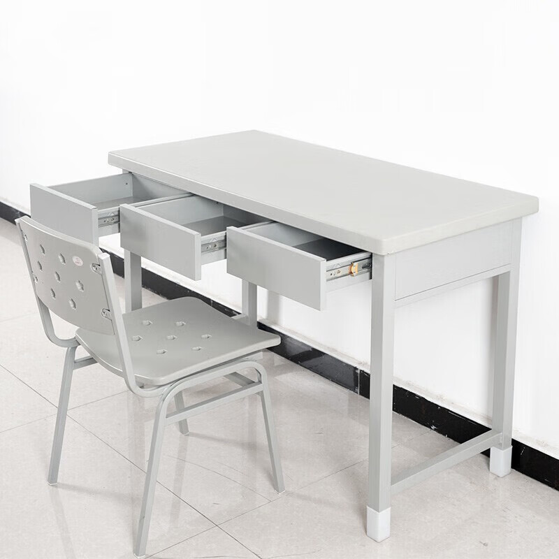 奇冠 钢制三抽学习桌 780*1200*600mm 灰白按(张)销售 奇冠 钢制三抽学习桌 780*1200*600mm 灰白按(张)销售