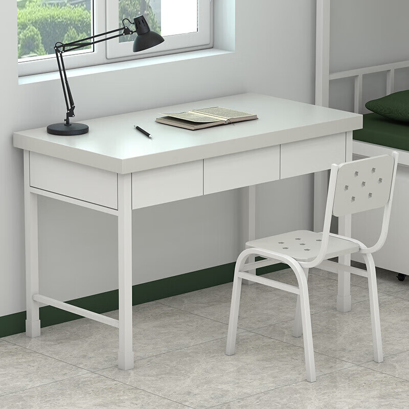 奇冠 钢制三抽学习桌 780*1200*600mm 灰白按(张)销售 奇冠 钢制三抽学习桌 780*1200*600mm 灰白按(张)销售